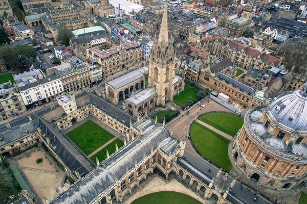 A birds eye view of Oxford